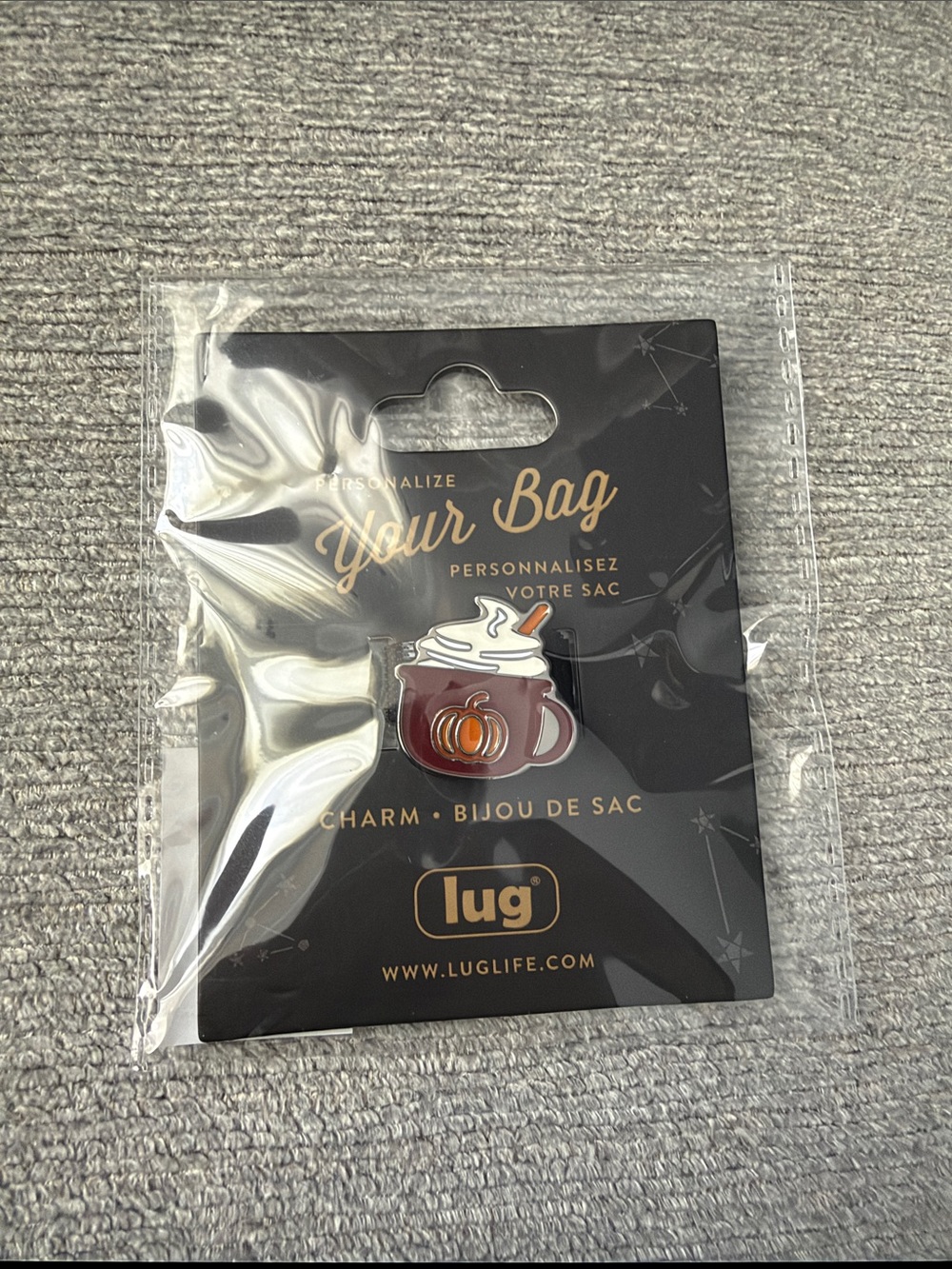 NWT- Lug Pumpkin Latte Charm